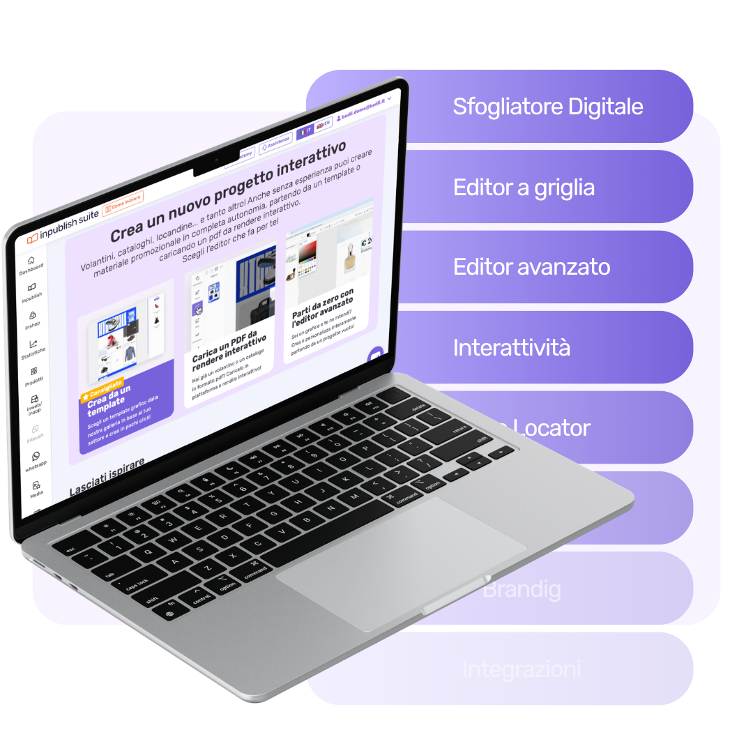 menu caratteristiche